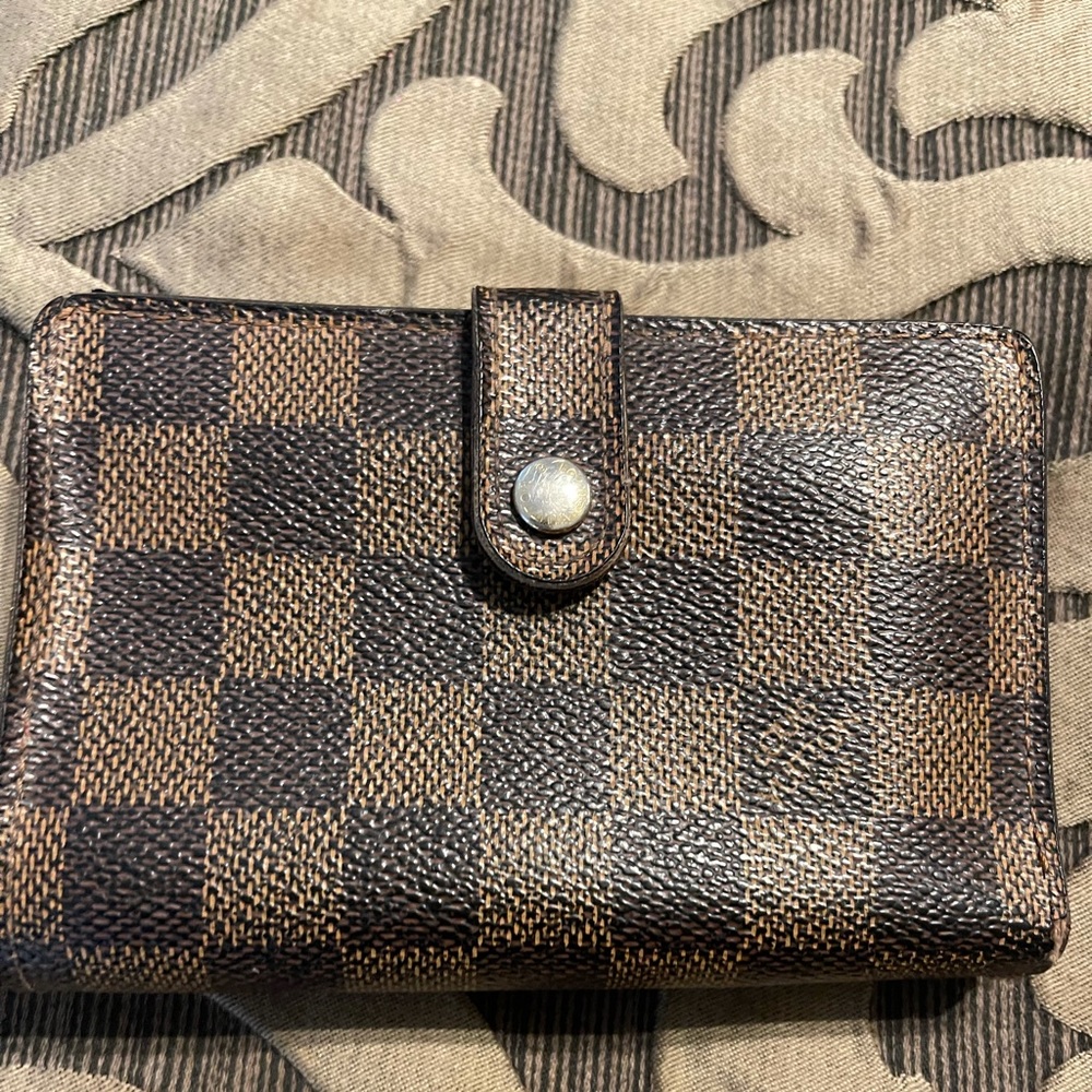 Authentic Louis Vuitton Damier Ebene small Wallet
